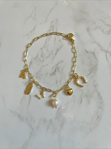 PRE- ORDER: Customizable Lindsey Charm Bracelet