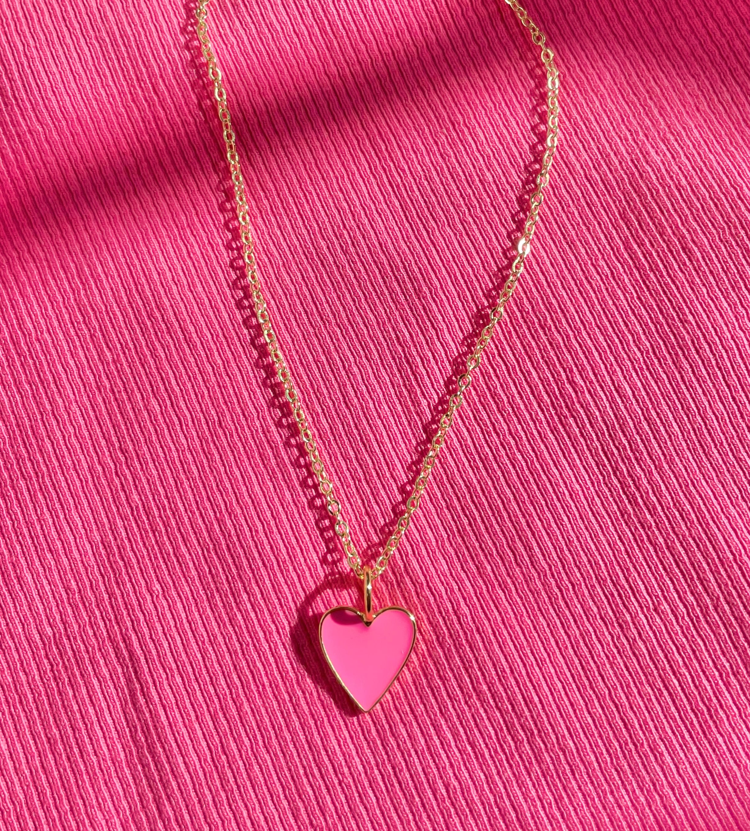 pretty in pink necklace