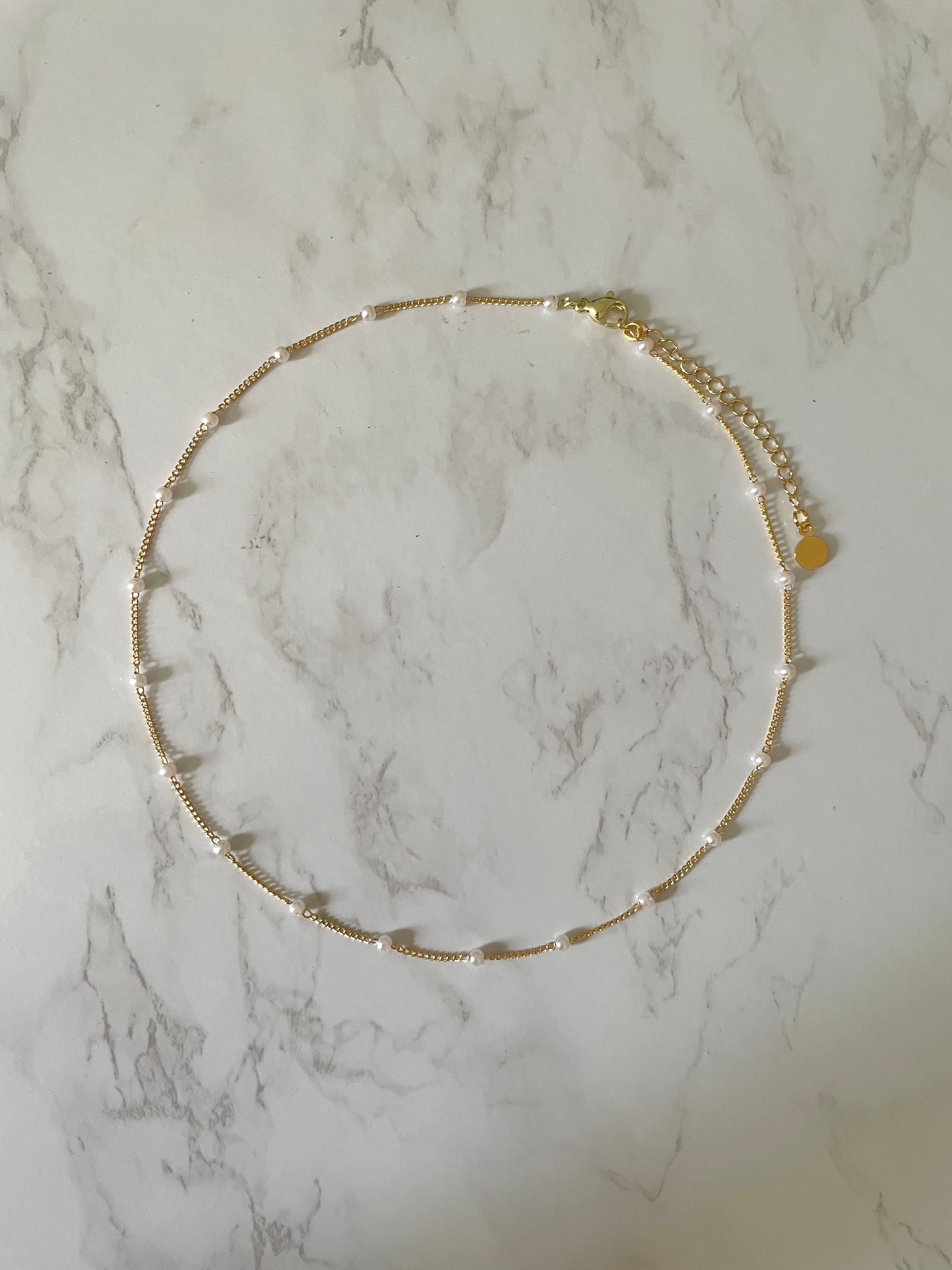 multi pearl necklace